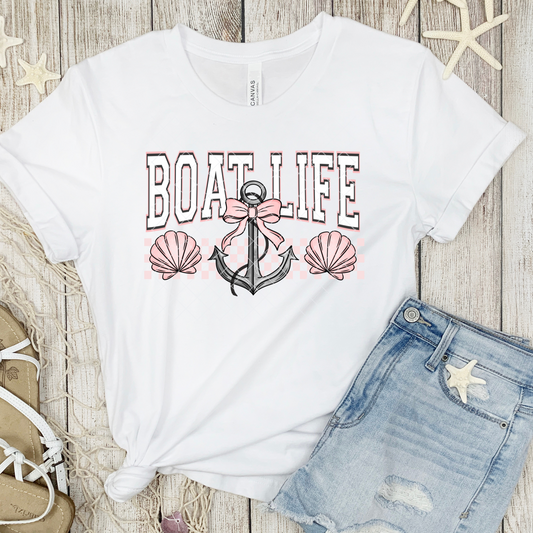 Cute Boat Life DTF Transfer