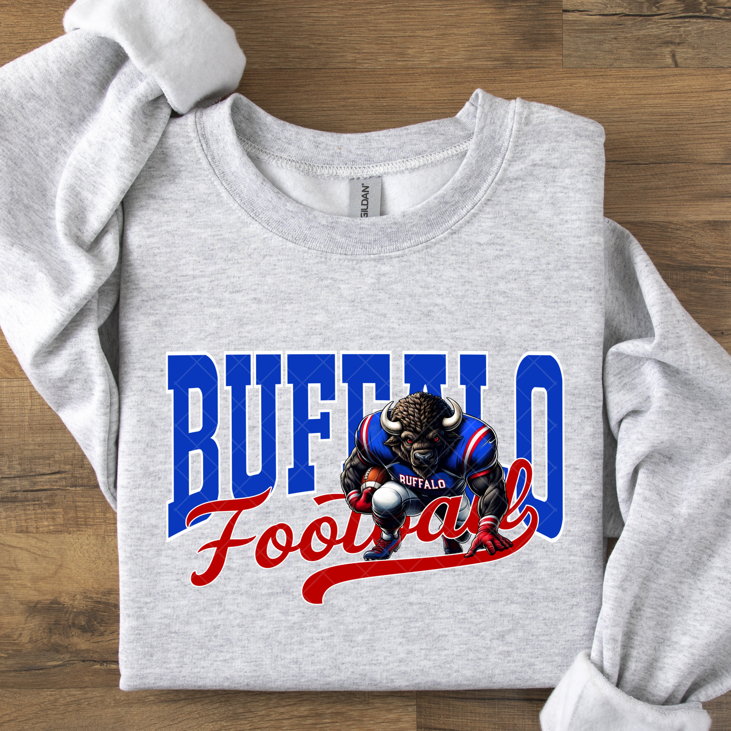 Buffalo Football Red Blue DTF Transfer