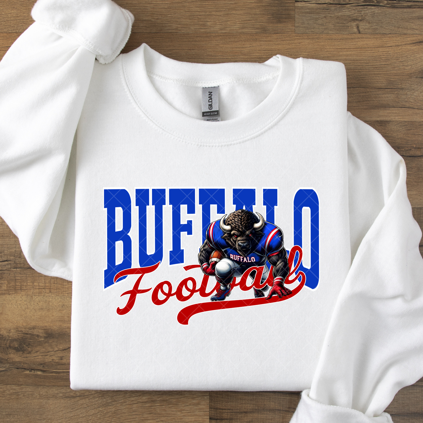Buffalo Football Red Blue DTF Transfer