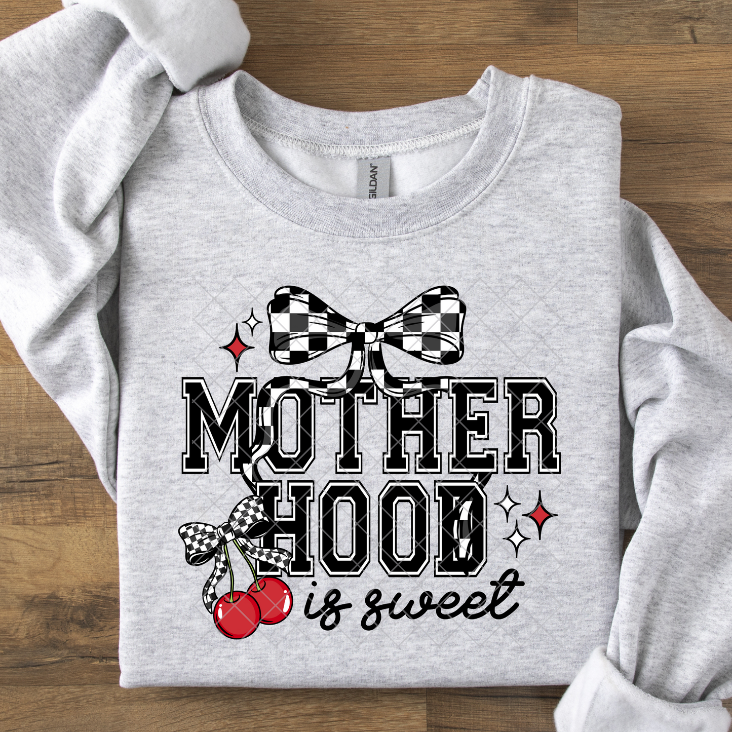 Motherhood is Sweet Checkered DTF Transfer