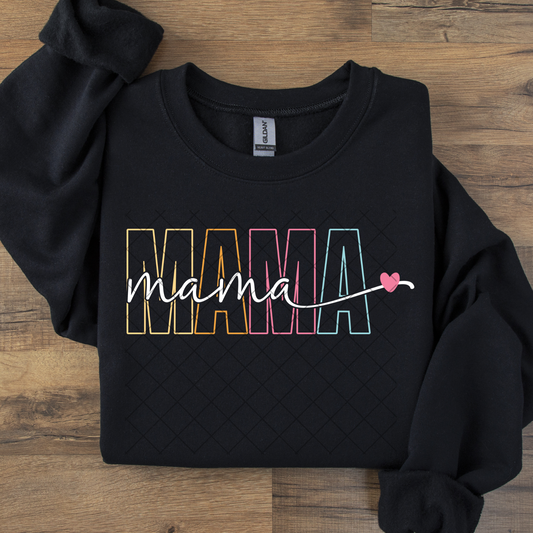 Mama Colorful Script DTF Transfer