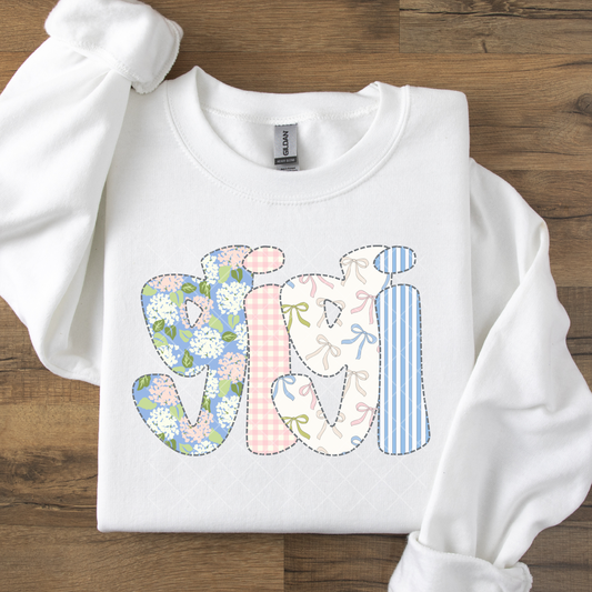 Gigi Pastel Patterned DTF Transfer