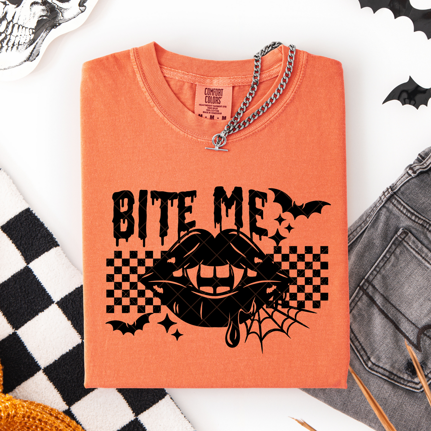 Bite Me Spooky Halloween DTF Transfer