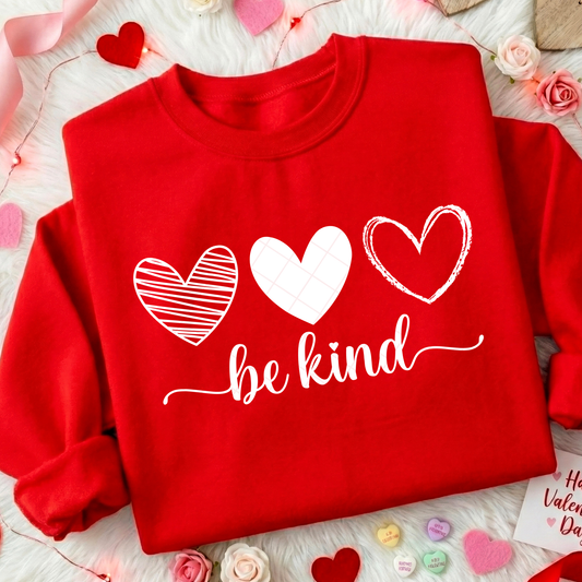 Be Kind Hearts DTF Transfer