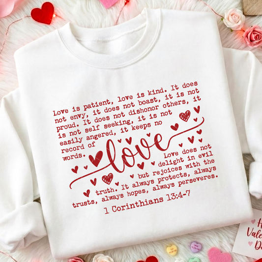 Love is Patient, Love is Kind DTF Transfer