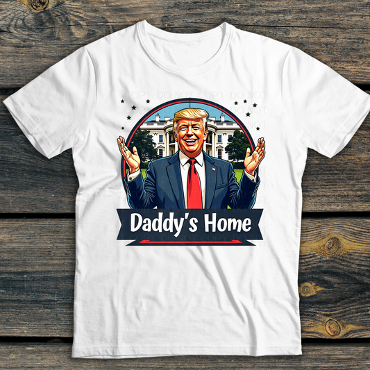 Daddy's Home Trump Round DTF Transfer