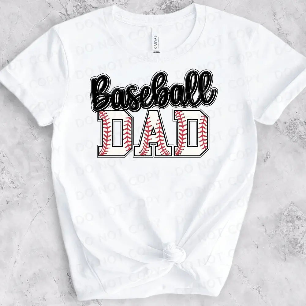 Baseball Dad Dtf Transfers Clear Film Prints Ready To Press Heat Transfer Direct Print Hot Peel