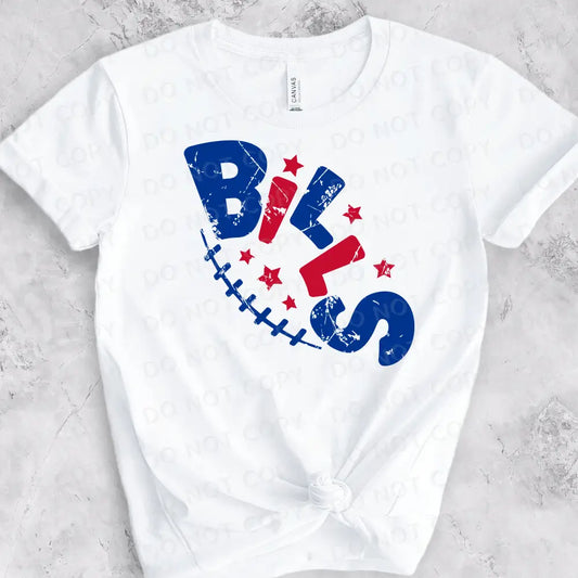 Bills Cute Shirt Design Girls Dtf Transfers Ready To Press Heat Transfer Direct Film Print