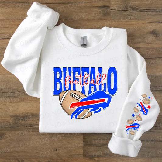 Buffalo Football Dtf Transfer With Sleeve