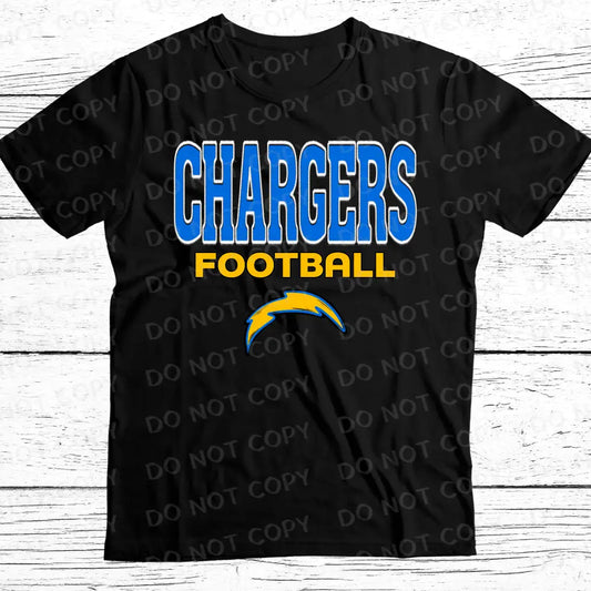 Chargers Football Dtf Transfer Unisex Design