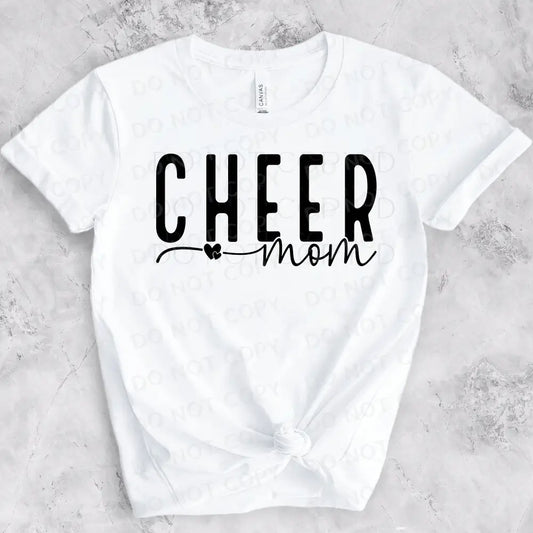 Cheer Mom With Heart Dtf Transfer