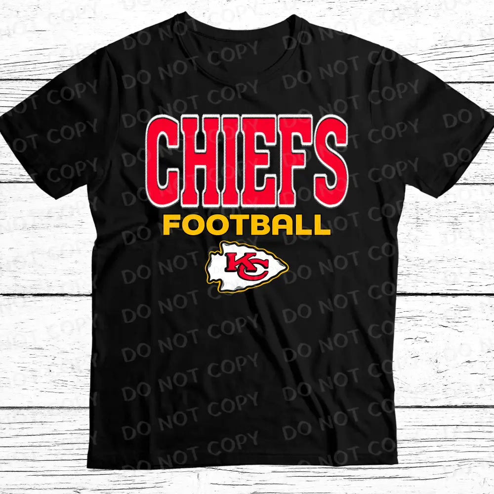 Chiefs Bling Faux Sequins Dtf Transfer