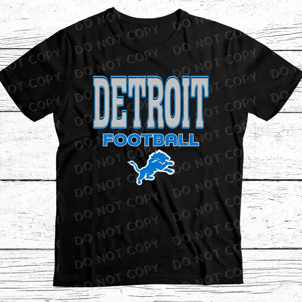 Detroit Football Dtf Transfer Unisex Design