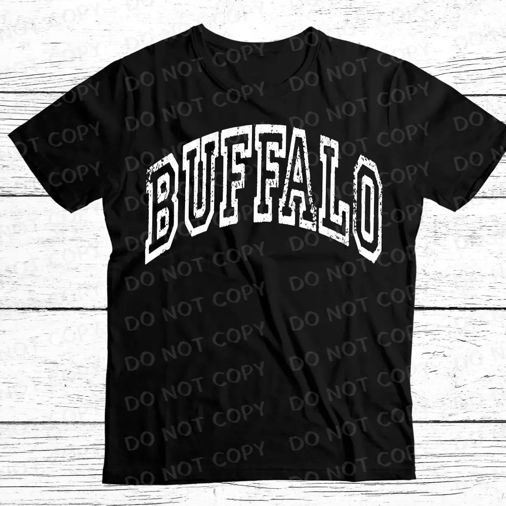 Distressed Buffalo Varsity Letters Dtf Transfers Ready To Press Heat Transfer Direct Film Print