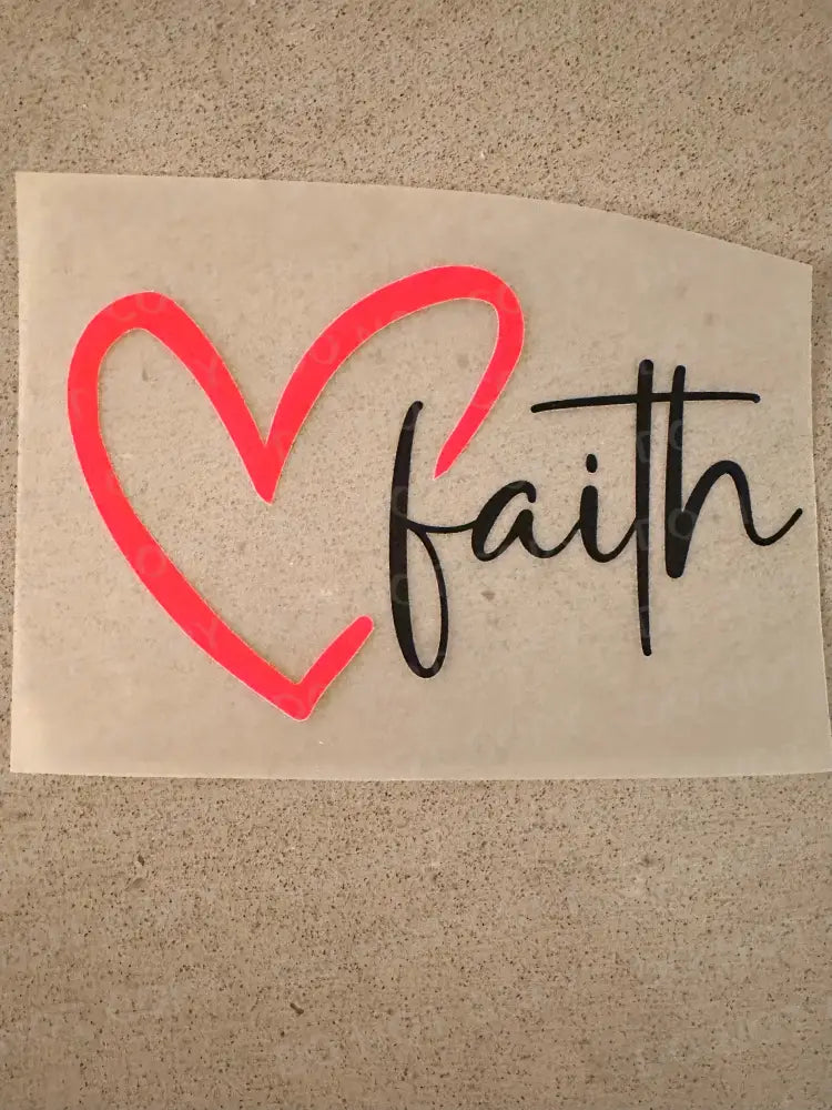 Faith Heart Dtf Transfers Ready To Press Heat Transfer Direct Film Print