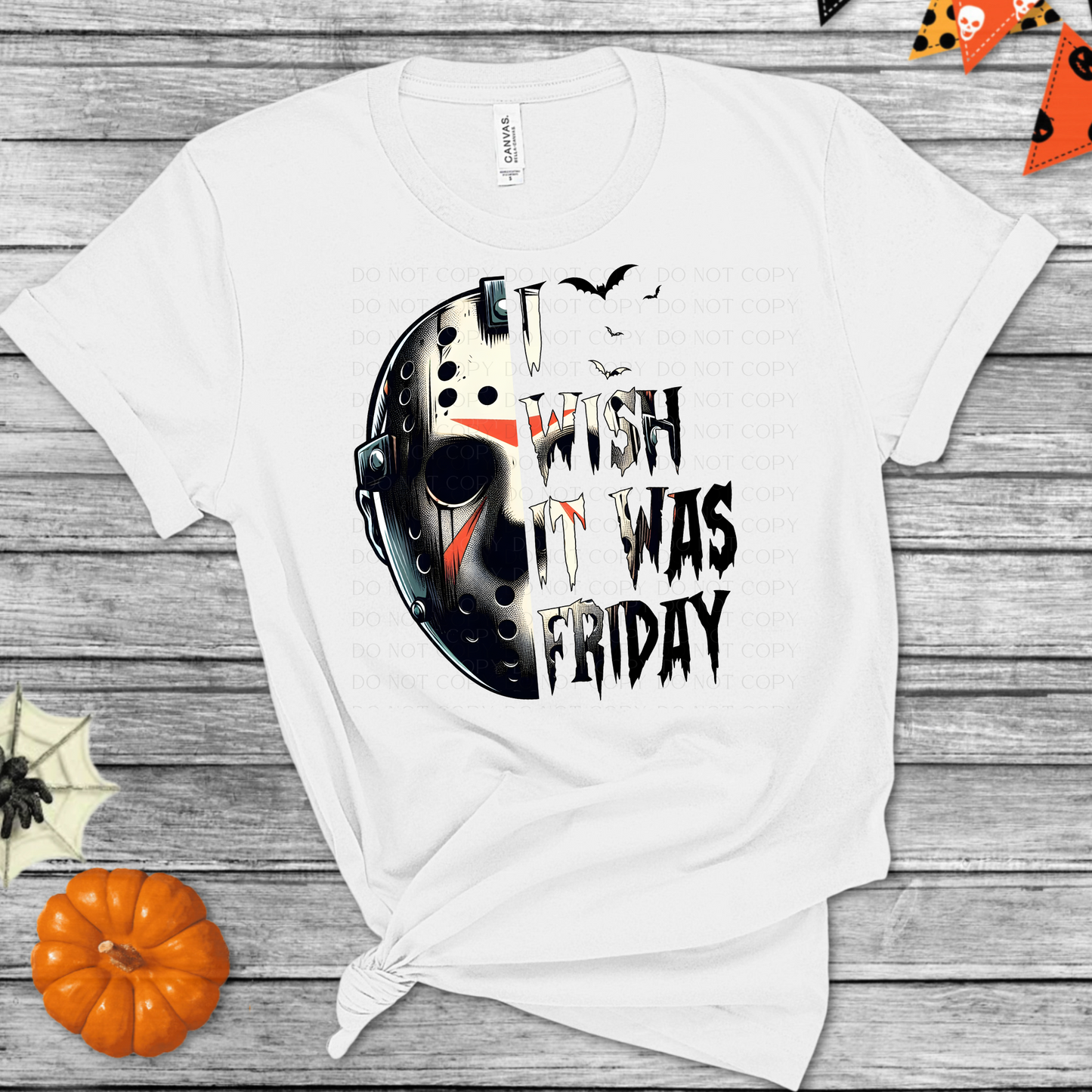 I Wish It Was Friday Jason Halloween DTF Transfer