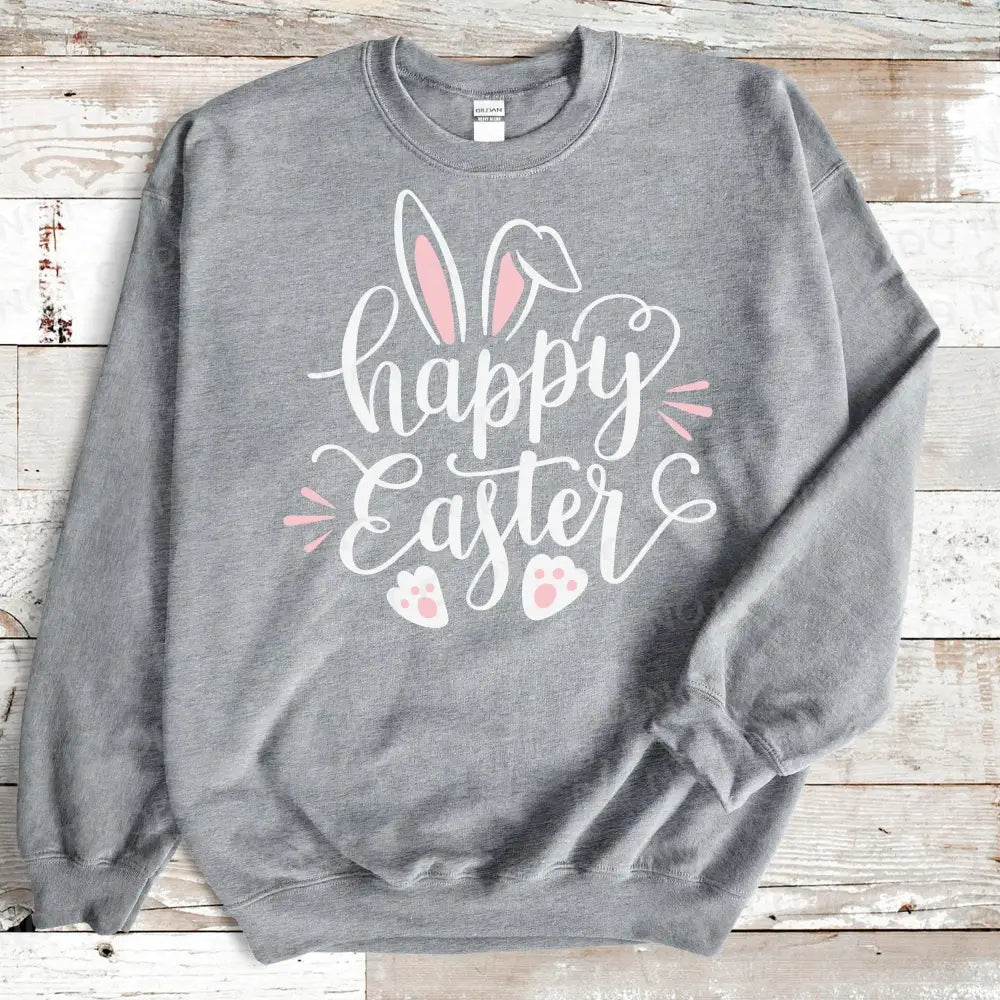 Happy Easter Bunny Dtf Transfers Clear Film Full Color Ready To Press Heat Transfer Direct Print