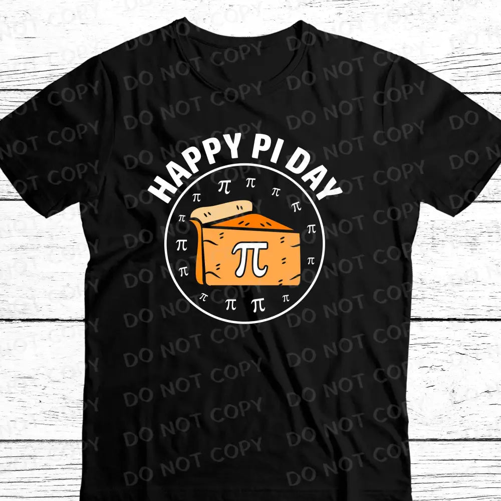 Happy Pi Day Symbol Piece Of Pie Dtf Transfers Clear Film Print Ready To Press Heat Transfer Hot