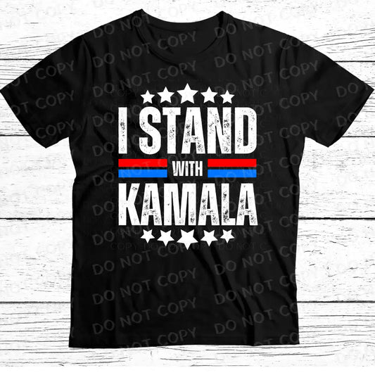 I Stand With Kamala Dtf Transfer