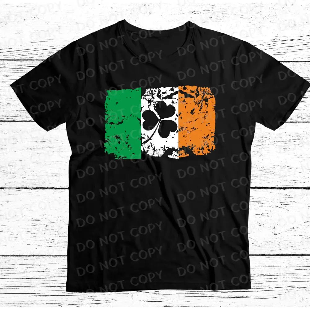 Irish Flag Distressed St Patrick’s Day Dtf Transfers Ready To Press Heat Transfer Direct Film Print