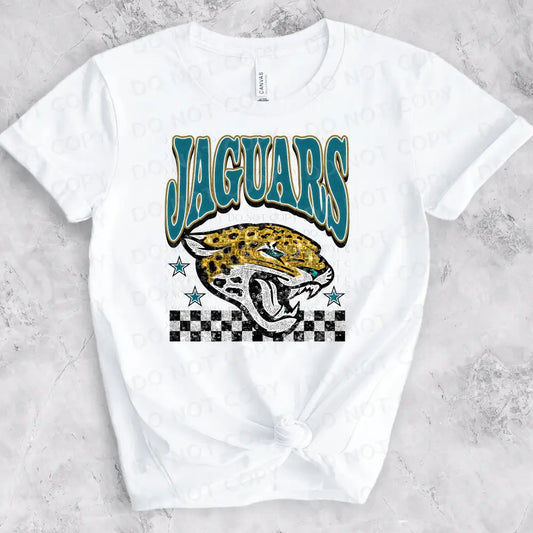 Jaguars Bling Faux Sequins Dtf Transfer