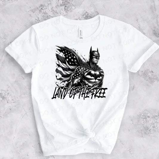 Land Of The Free Batman Dtf Transfers Ready To Press Heat Transfer Direct Film Print