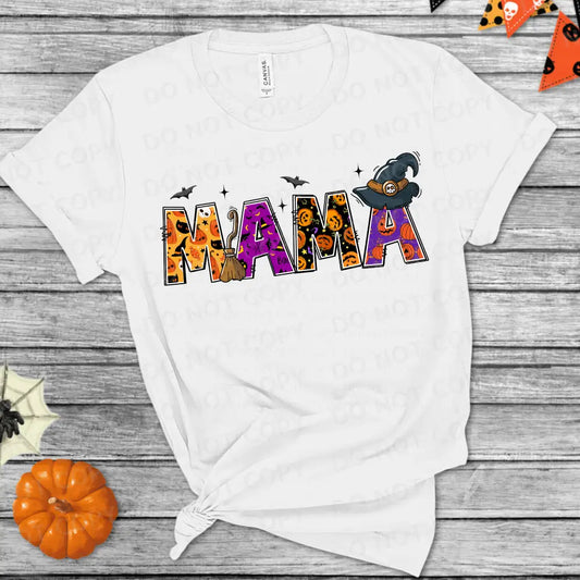 Mama Halloween Things Lettering Dtf Transfer