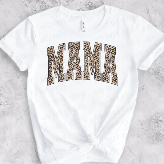 Mama Leopard Print Shirt Design Clear Film Dtf Transfers Ready To Press Heat Transfer Direct