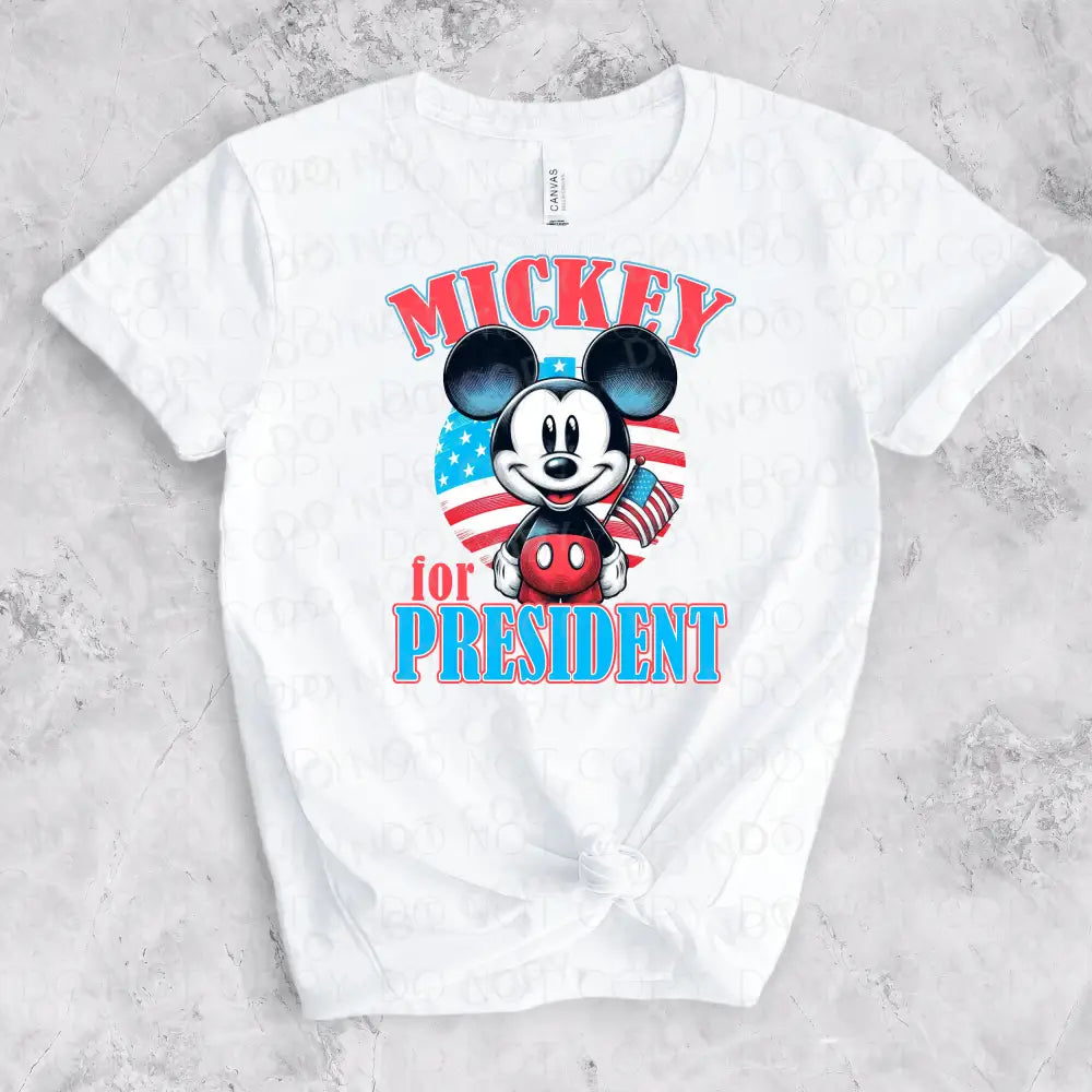 Mickey For President Dtf Transfer