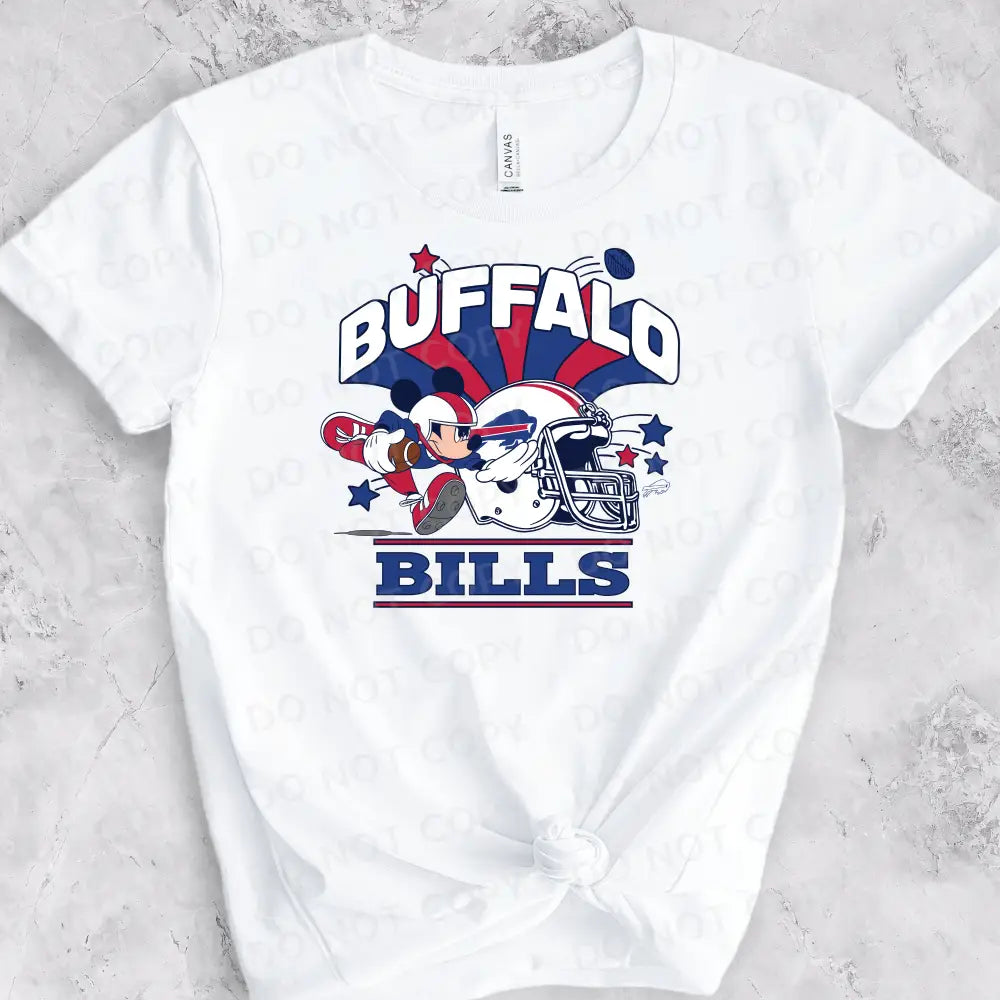 Mouse Buffalo Football Kids Dtf Transfers Ready To Press Heat Transfer Direct Film Print Bills