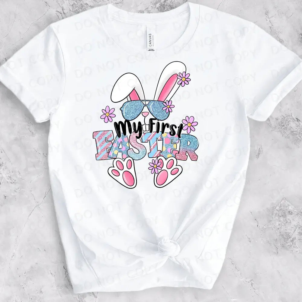 My First Easter Baby Bunny Dtf Transfers Clear Film Full Color Ready To Press Heat Transfer Direct