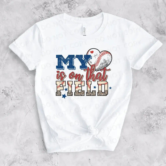 My Heart Is On The Field Baseball Mom Dtf Transfers Clear Film Prints Ready To Press Heat Transfer