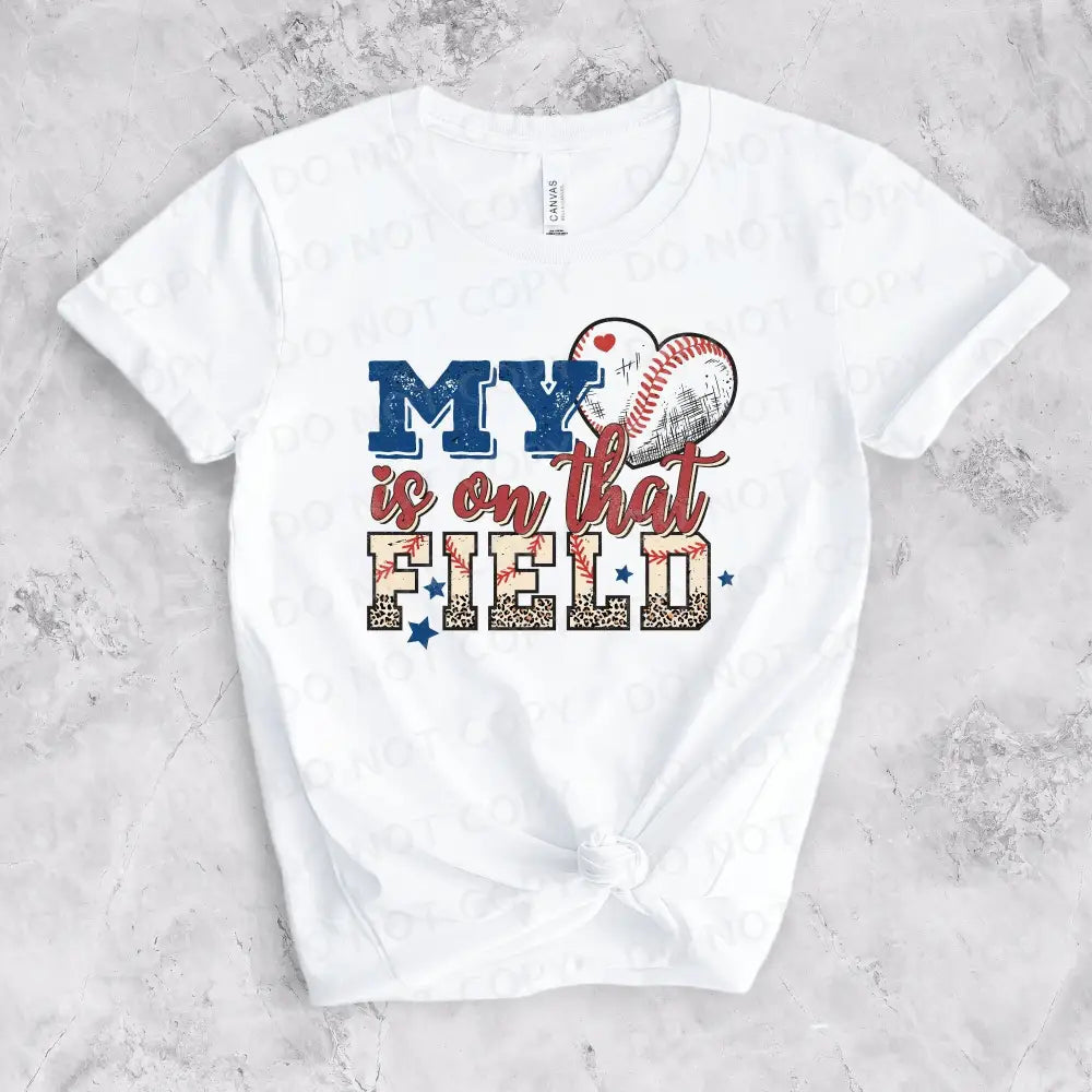 My Heart Is On The Field Baseball Mom Dtf Transfers Clear Film Prints Ready To Press Heat Transfer