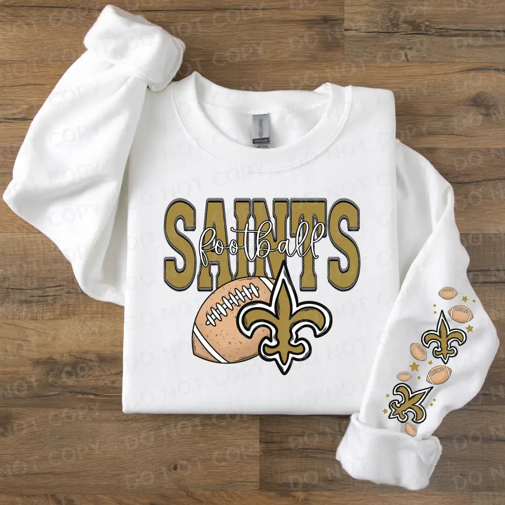 New Orleans Saints Football Dtf Transfer With Sleeve