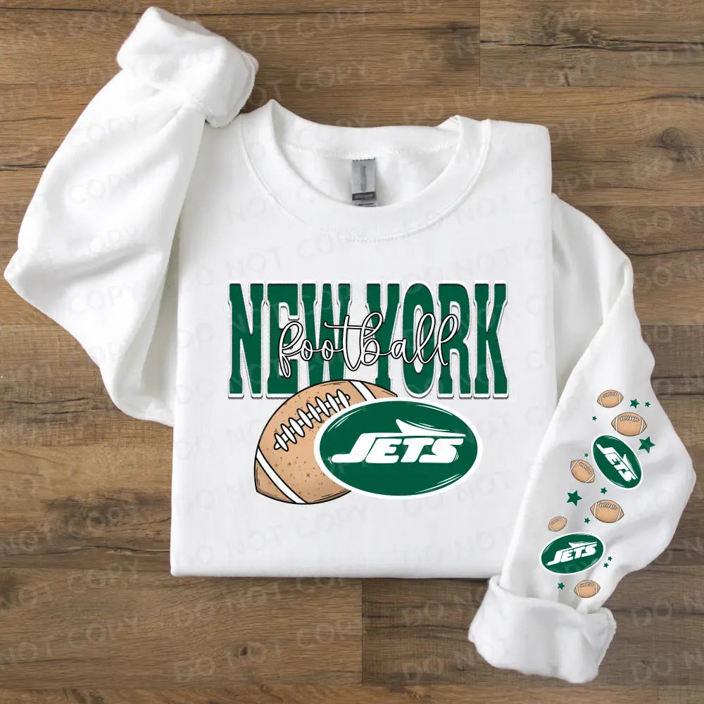 New York Jets Football Dtf Transfer With Sleeve