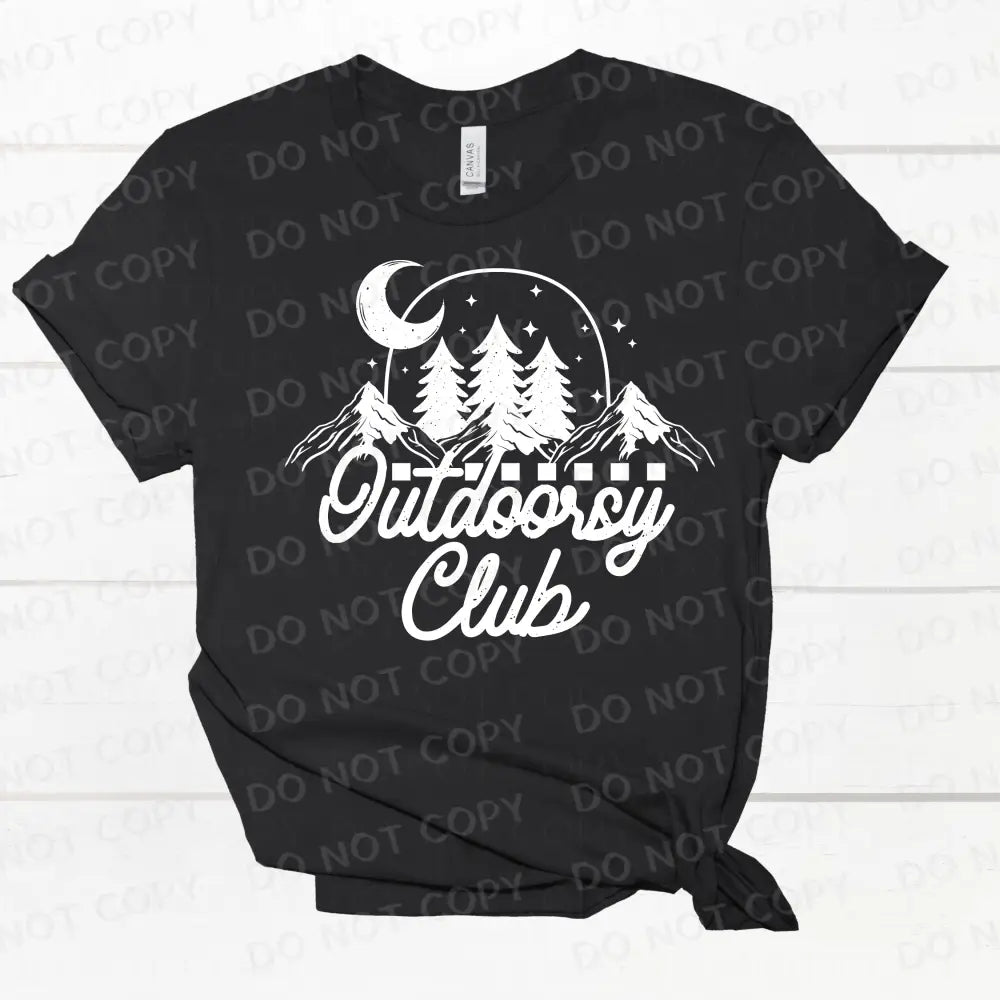 Outdoorsy Club Dtf Transfer