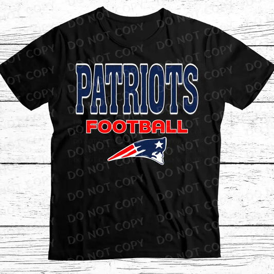 Patriots Football Dtf Transfer Unisex Design