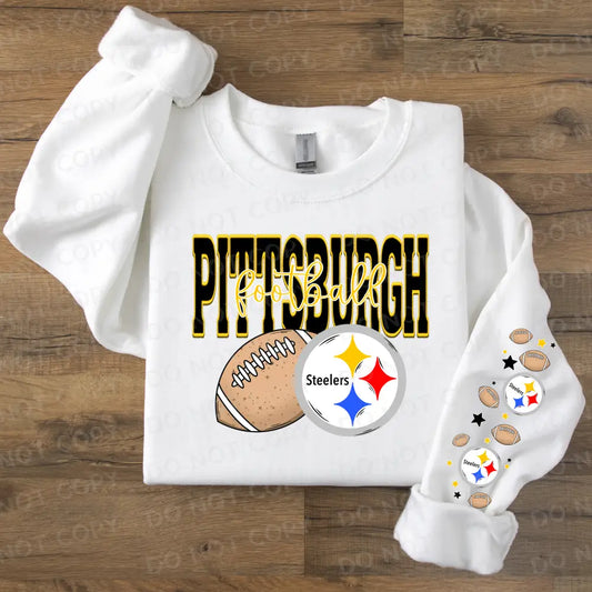 Pittsburgh Steelers Football Dtf Transfer With Sleeve