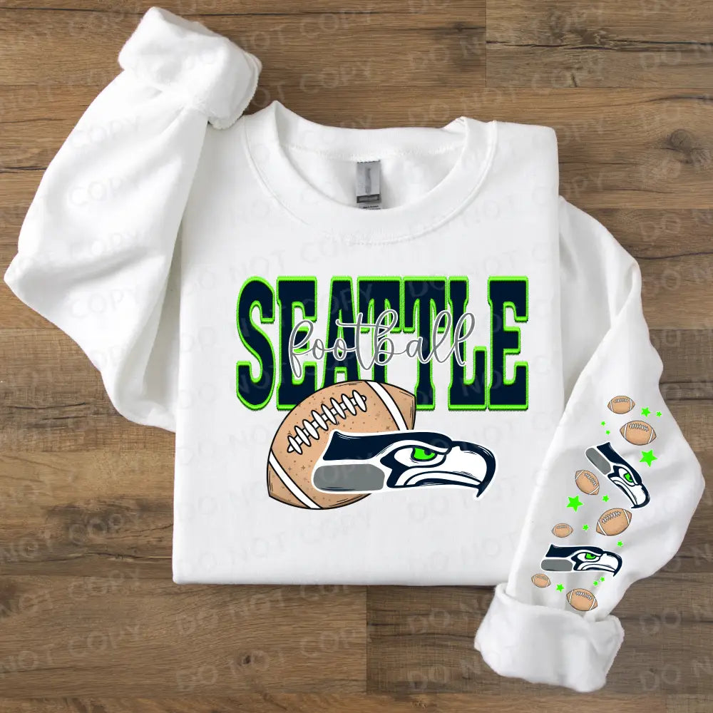 Seattle Seahawks Football Dtf Transfer With Sleeve