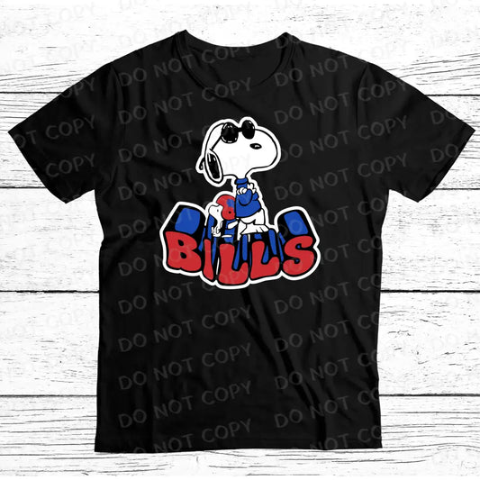 Snoopy Buffalo Football Kids Dtf Transfers Ready To Press Heat Transfer Direct Film Print Bills