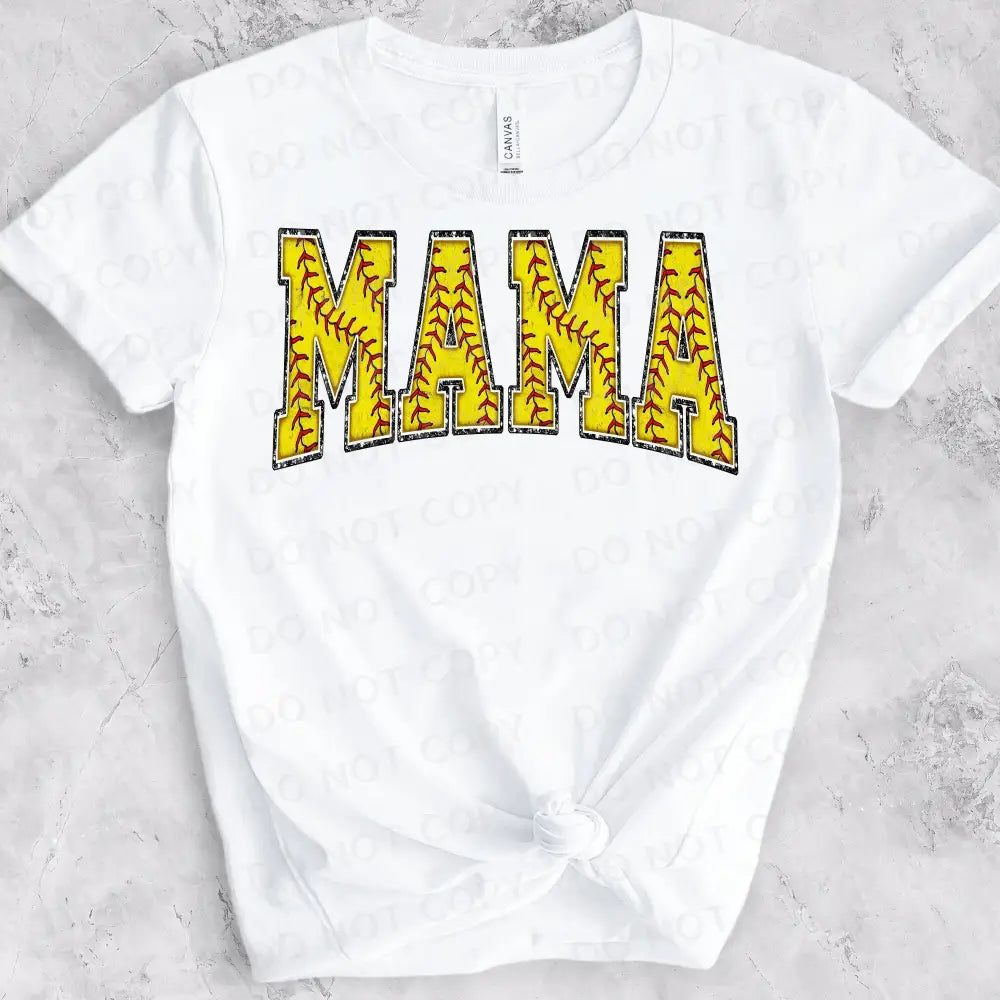 Softball Mama Dtf Transfers Clear Film Prints Ready To Press Heat Transfer Direct Print Hot Peel