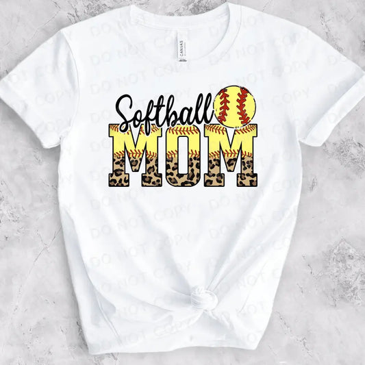 Softball Mom Shirt Design Dtf Transfers Clear Film Prints Ready To Press Heat Transfer Direct Print