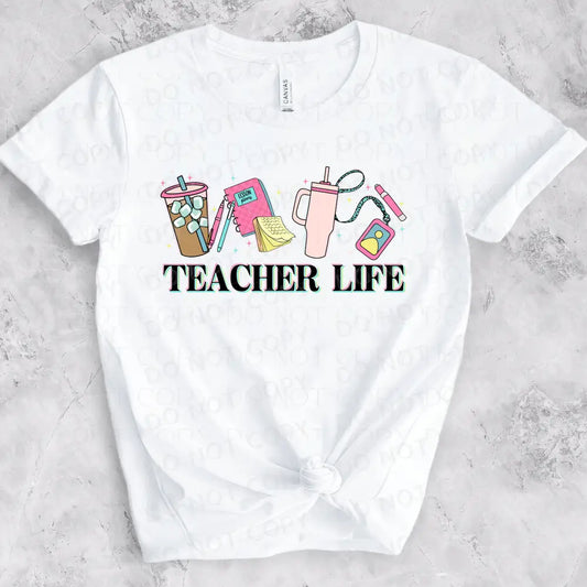 Teacher Life Dtf Transfer