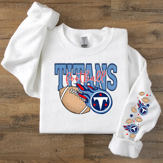 Tennessee Titans Football Dtf Transfer With Sleeve