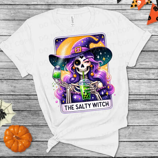 The Salty Witch Tarot Card Halloween Dtf Transfer