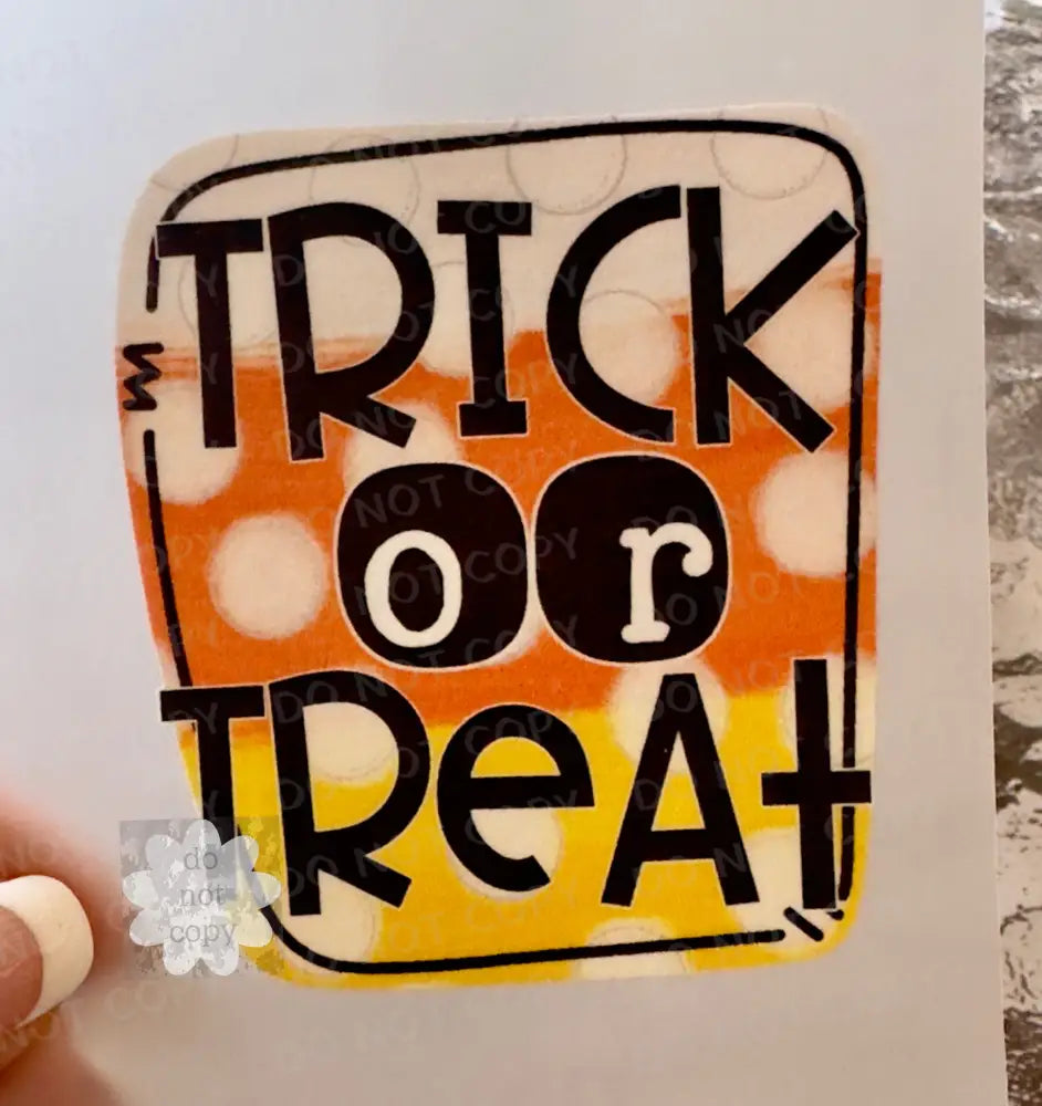 Trick Or Treat Halloween Dtf Transfer