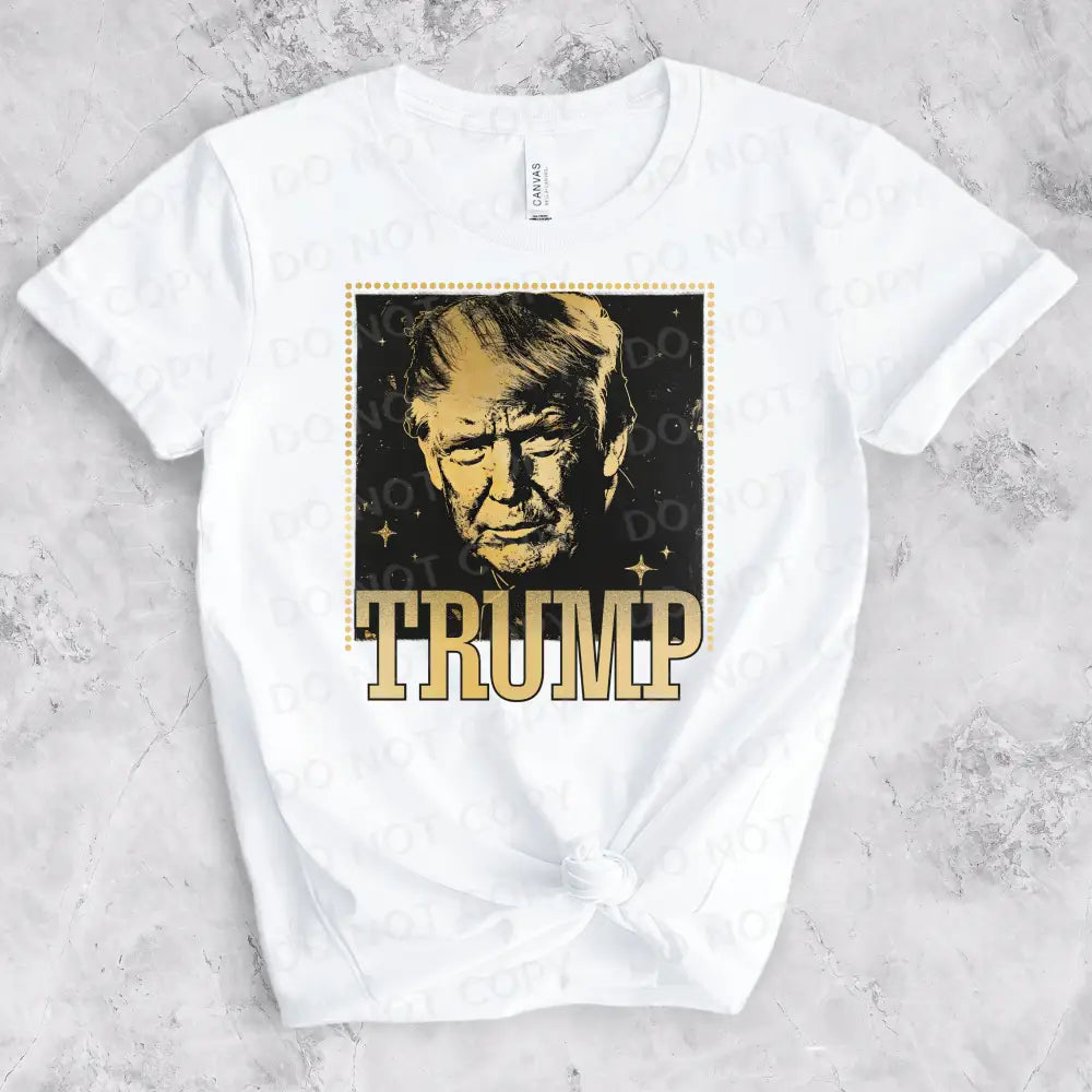 Trump Gold Dtf Transfers Clear Film Prints Ready To Press Heat Transfer Direct Print Hot Peel