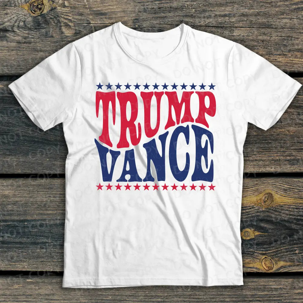 Trump Vance Wave Font Dtf Transfer